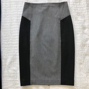 Black and Gray Express Pencil Skirt